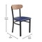 Flash Furniture Blue Vinyl Dining Chairs - Natural Wood Backs, 2PK 2-XU-DG6V5BLV-NAT-GG - alternate 6